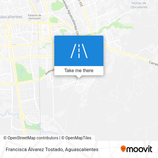Francisca Álvarez Tostado map