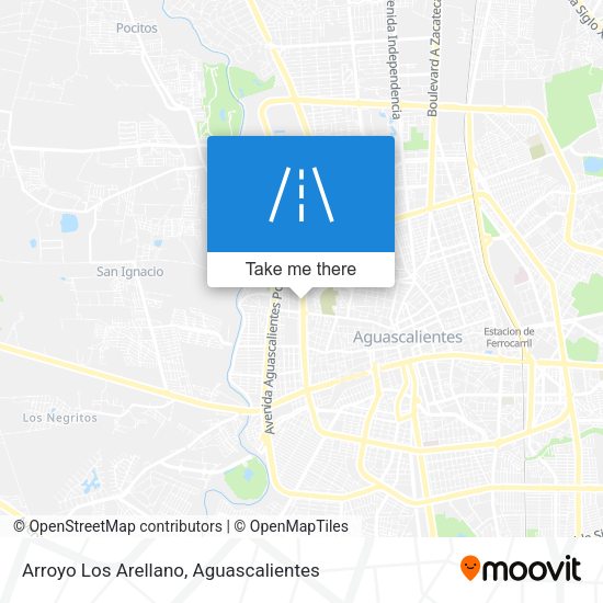 Arroyo Los Arellano map