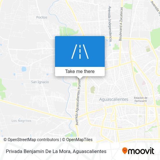 Privada Benjamín De La Mora map