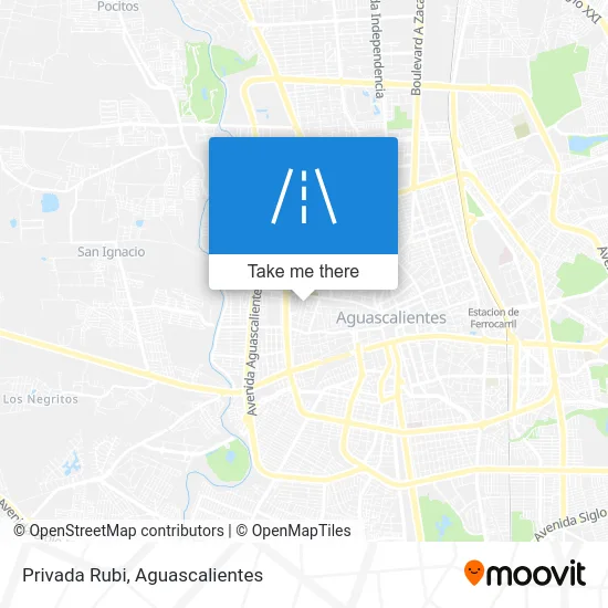 Privada Rubi map