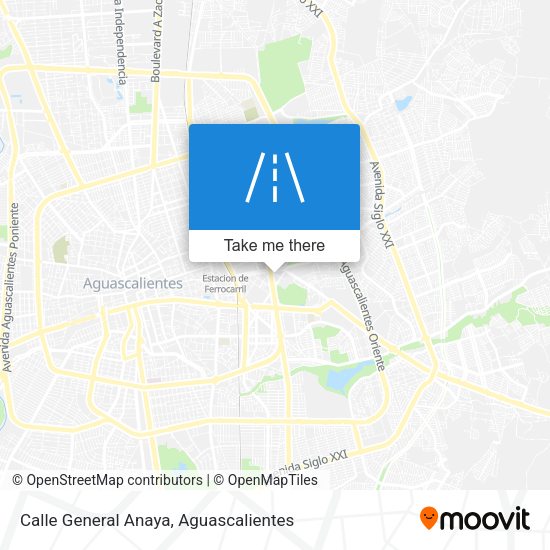 Mapa de Calle General Anaya