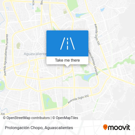 Prolongación Chopo map