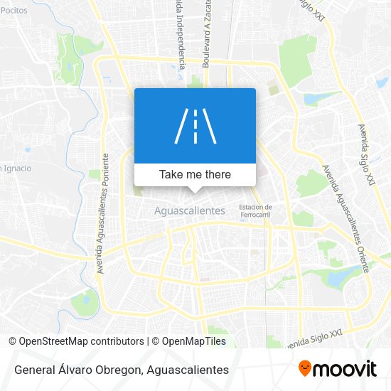 General Álvaro Obregon map