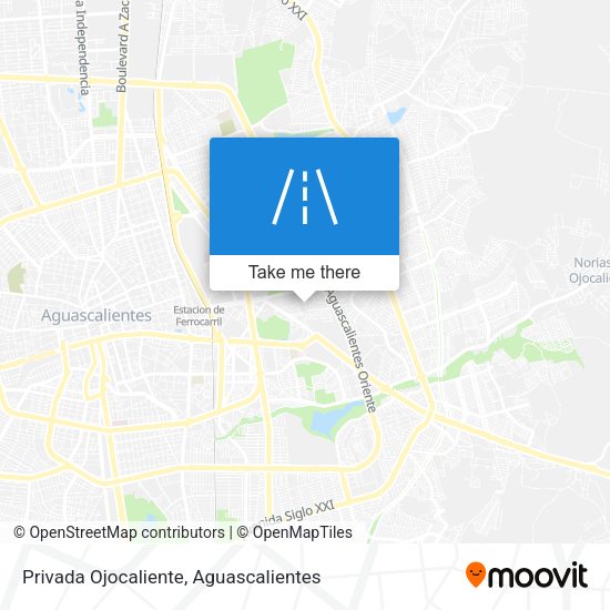 Mapa de Privada Ojocaliente