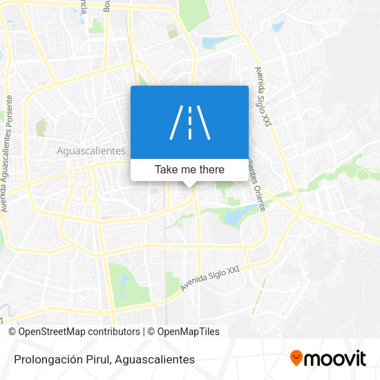 Prolongación Pirul map