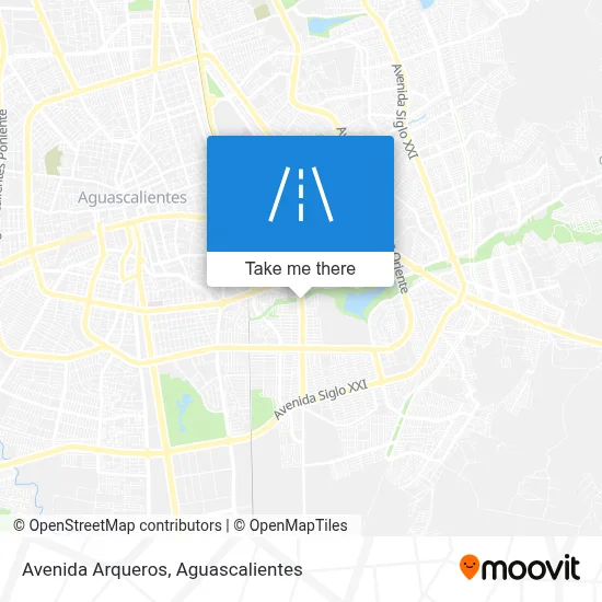 Avenida Arqueros map