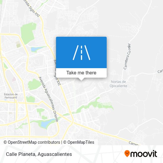 Mapa de Calle Planeta