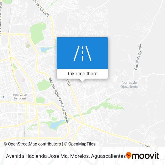 Avenida Hacienda Jose Ma. Morelos map