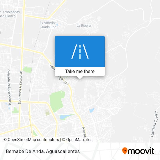 Bernabé De Anda map