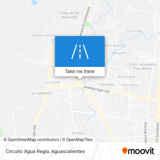 Circuito Agua Regia map