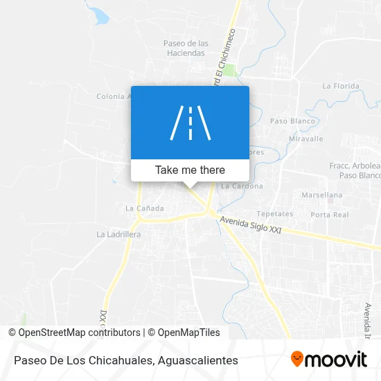 Paseo De Los Chicahuales map