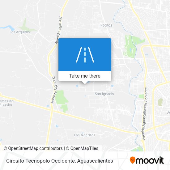 Circuito Tecnopolo Occidente map