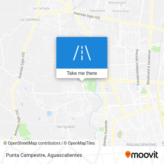 Mapa de Punta Campestre