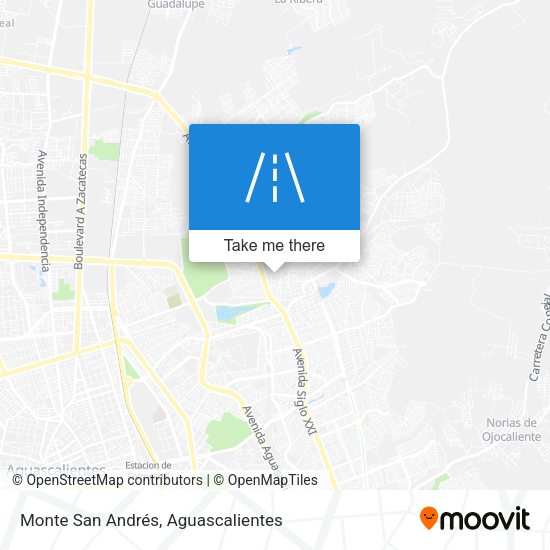 Monte San Andrés map