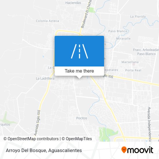 Mapa de Arroyo Del Bosque