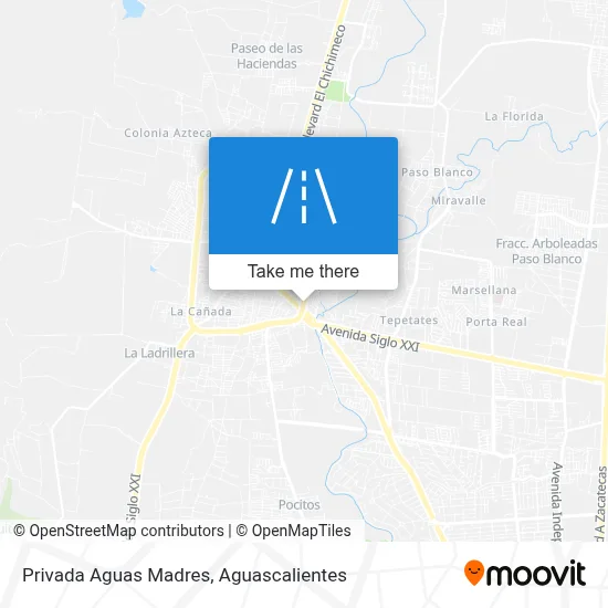 Privada Aguas Madres map