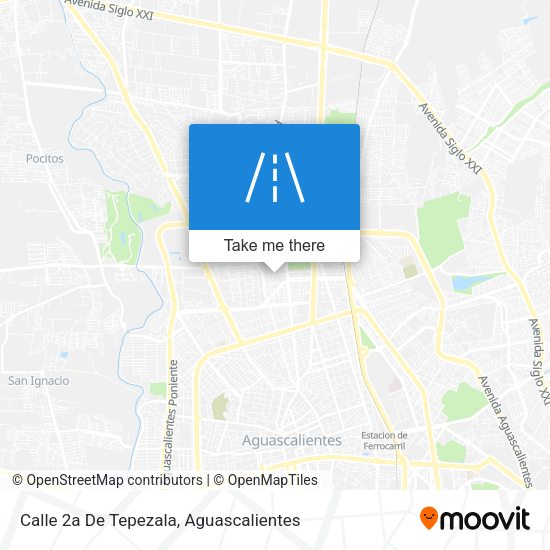 Mapa de Calle 2a De Tepezala