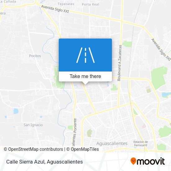 Calle Sierra Azul map