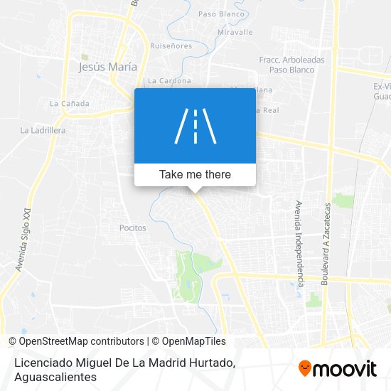 Licenciado Miguel De La Madrid Hurtado map