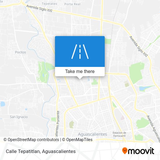 Calle Tepatitlan map