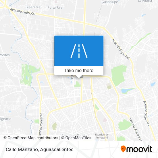 Mapa de Calle Manzano