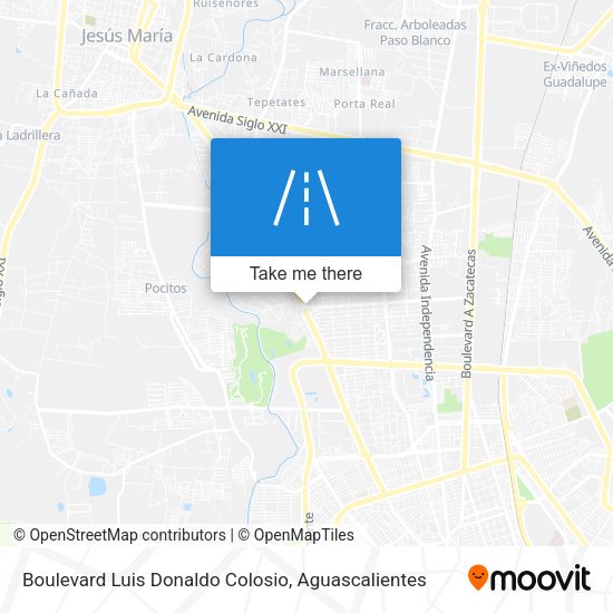 Mapa de Boulevard Luis Donaldo Colosio