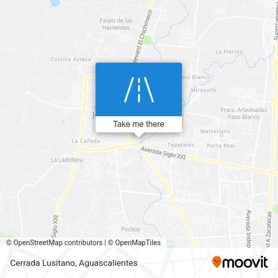 Cerrada Lusitano map