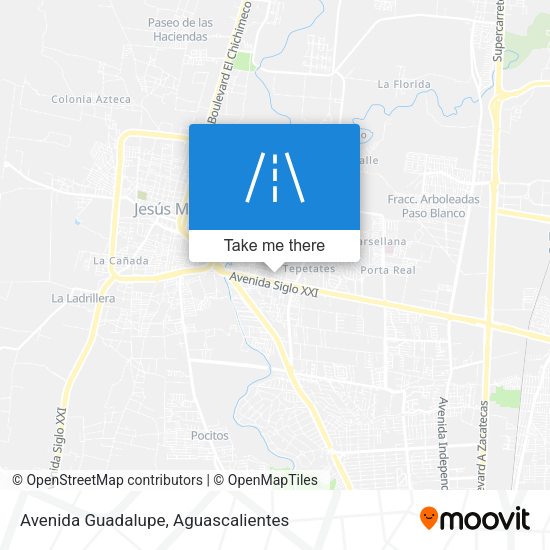 Avenida Guadalupe map