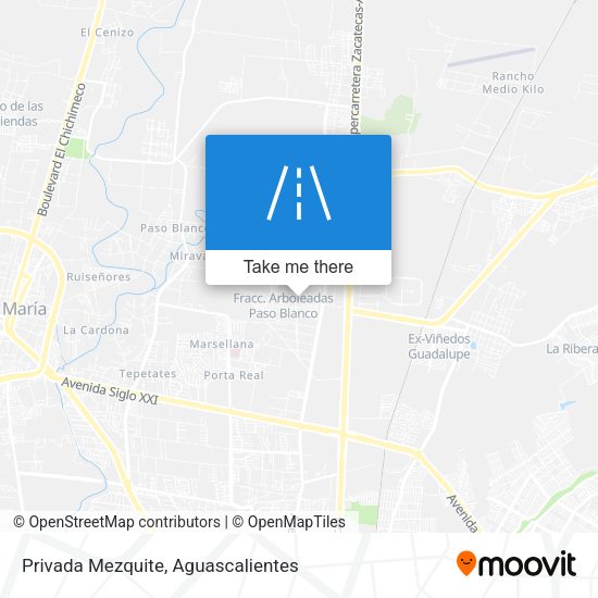Privada Mezquite map