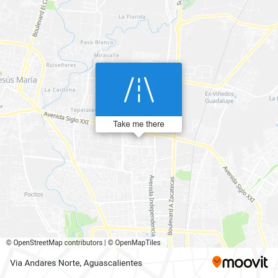 Via Andares Norte map
