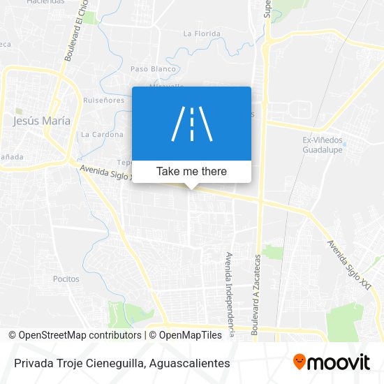 Mapa de Privada Troje Cieneguilla