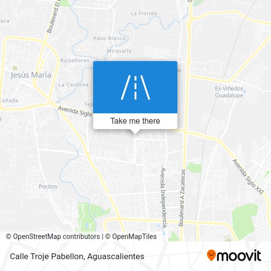 Calle Troje Pabellon map