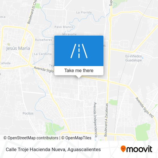 Calle Troje Hacienda Nueva map