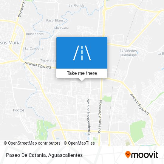 Paseo De Catania map