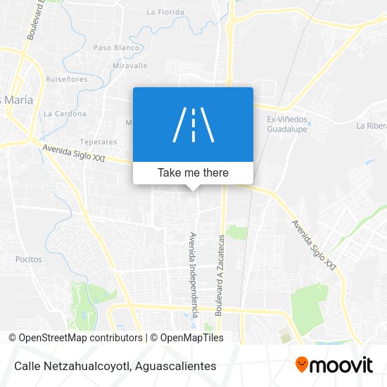 Mapa de Calle Netzahualcoyotl