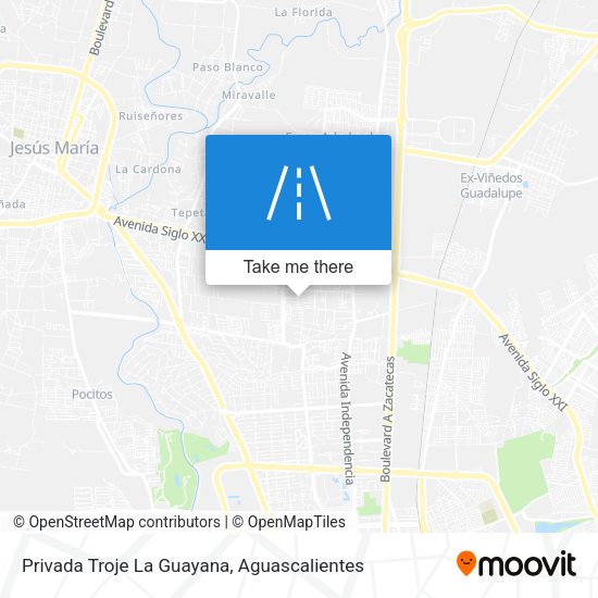 Mapa de Privada Troje La Guayana
