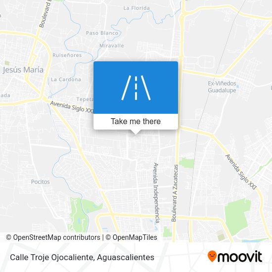 Calle Troje Ojocaliente map