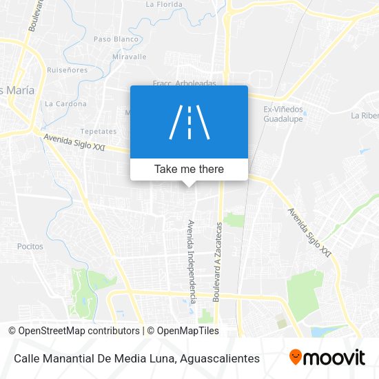Calle Manantial De Media Luna map