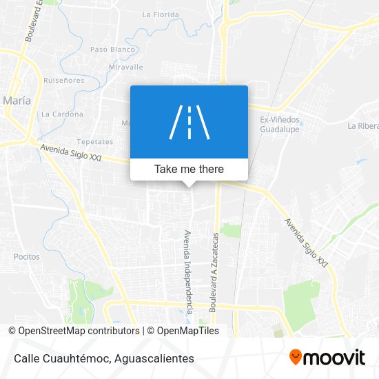 Calle Cuauhtémoc map