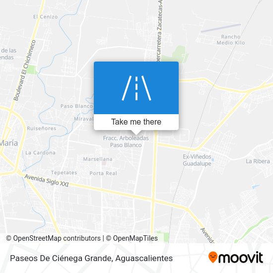 Paseos De Ciénega Grande map