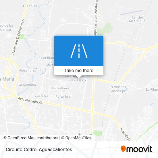 Circuito Cedro map