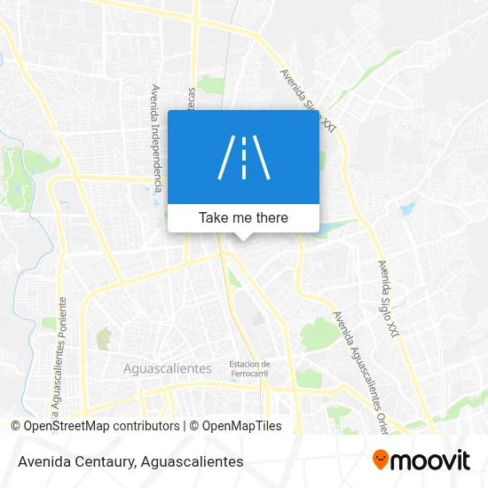 Avenida Centaury map