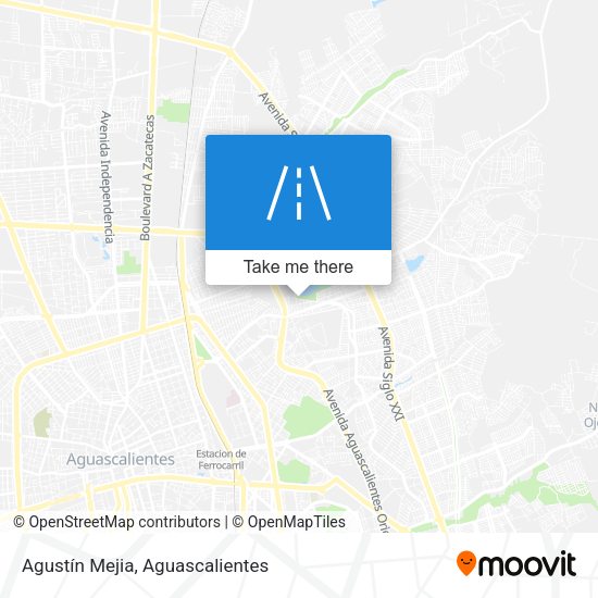 Agustín Mejia map