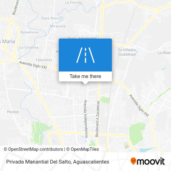 Mapa de Privada Manantial Del Salto