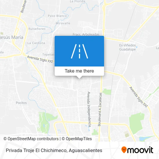 Privada Troje El Chichimeco map