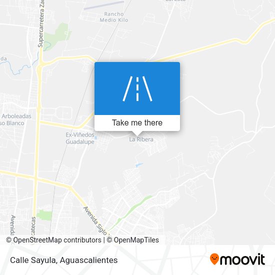 Calle Sayula map