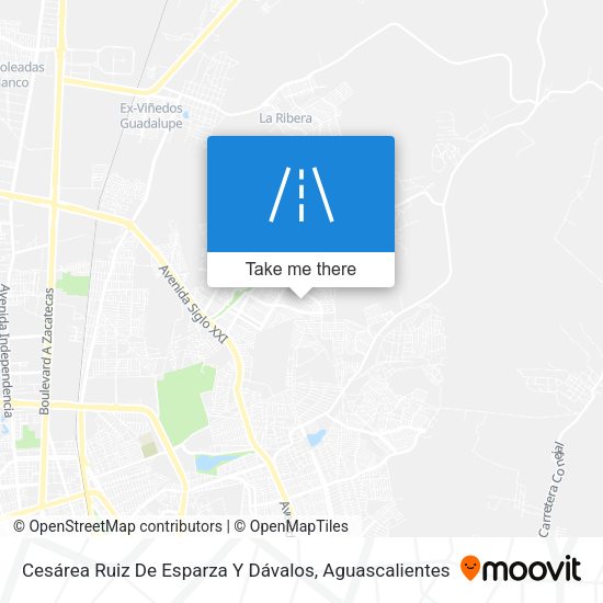 Cesárea Ruiz De Esparza Y Dávalos map