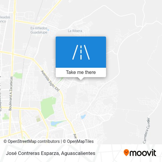 José Contreras Esparza map