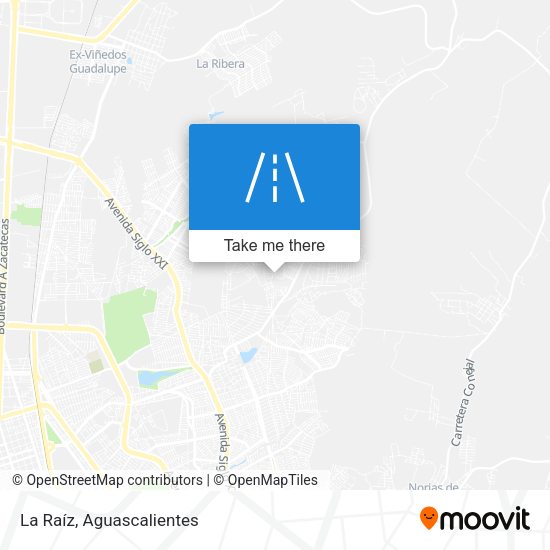 Mapa de La Raíz