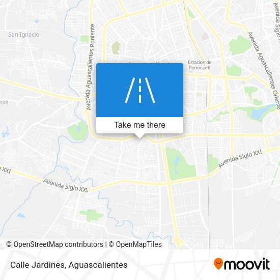 Calle Jardines map